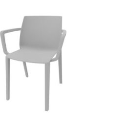 Leaderburo Chaise d'accueil empilable monocoque en polypropylène Likie Blanc, noir, rose, vert, turquoise, bleu ou gris