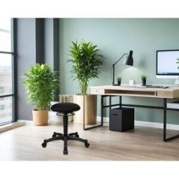 Star One Tabouret ergonomique en tissu Balya Beige, vert, orange, rouge, bordeaux, violet, bleu, grenat, bleu marine, gris foncé ou noir 42 cm
