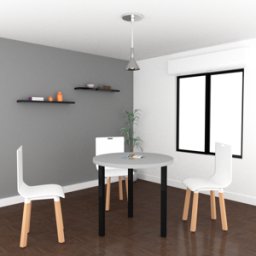 Matelpro Table ronde de réunion pieds métal Skyline Blanc, gris, argile, hêtre, nebraska, chêne fil, timber ou cèdre