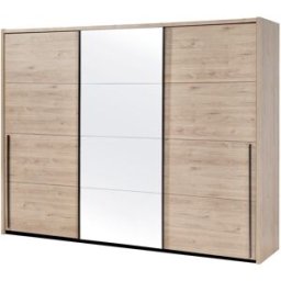 Deladeco Armoire adulte contemporaine 253 cm chêne clair Violetta Chêne clair