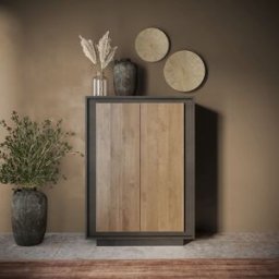 Balias Home Buffet haut moderne lave/mercure Rosine Lave/mercure