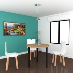 Matelpro Table de réunion ronde Skyline Blanc, gris, argile, hêtre, nebraska, chêne fil, timber ou cèdre