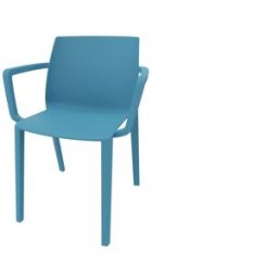 Leaderburo Chaise d'accueil empilable monocoque en polypropylène Likie Blanc, noir, rose, vert, turquoise, bleu ou gris