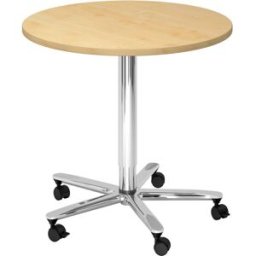 Optizen Table de réunion mobile réglable en hauteur Mélina