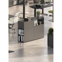 Vivabita Meuble de rangement de bureau graphite Maily Graphite