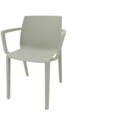 Leaderburo Chaise d'accueil empilable monocoque en polypropylène Likie Blanc, noir, rose, vert, turquoise, bleu ou gris