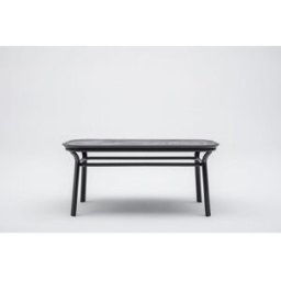 Ergo Design Table basse moderne rectangulaire noire Paul Noir