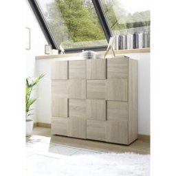 Balias Home Buffet haut moderne chêne samoa Milenor Chêne samoa