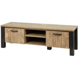 Vivabita Meuble TV style industriel 167 cm marron teck Ophelia Marron teck