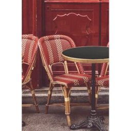 Restoflex Pied de table rond d'extérieur en métal noir H 108 cm Basso Noir