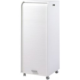 Deladeco Caisson de bureau à rideau mobile H 117 cm Argo Blanc, noir, chêne, blanc/imprimé, noir/imprimé ou chêne/imprimé