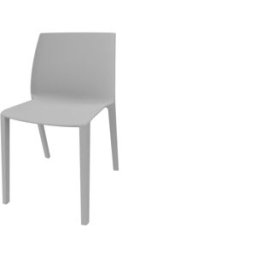 Leaderburo Chaise d'accueil empilable monocoque en polypropylène Likie Blanc, noir, rose, vert, turquoise, bleu ou gris