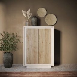Balias Home Buffet haut moderne cachemire/chêne cadiz Rosine Cachemire/chêne cadiz