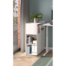 Vivabita Meuble de rangement de bureau blanc Maily Blanc