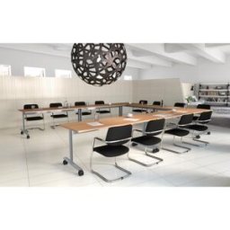 Matelpro Table polyvalente abattante mobile Lorraine Blanc, gris, hêtre, nebraska, chêne fil, timber ou cèdre