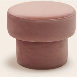 MADURA Pouf Poppie Dalila pêche rosé - ROSE Ø35xØ45xH36 cm
