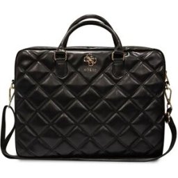 Guess Sac à Dos Pour Ordinateur Portable Pu Quilted 4g Metal Logo 15/16´´ Black One Size unisex