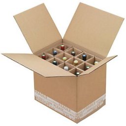 Cenpac Caisse carton renforcée - 12 BOUTEILLES DE VIN 445 x 320 x 410 mm
