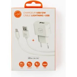 MOBILITY Pack chargeur secteur et câble usb vers lightning
