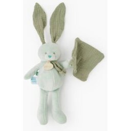 DOUDOU & CIE Pantin lapin avec doudou lange assortiment Unique