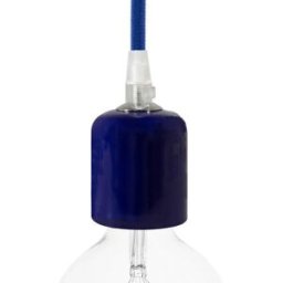 Creative Cables Kit Douille E27 En Céramique Blue One Size