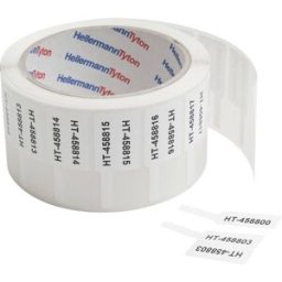 HellermannTyton 596-00159 Helatag-Marker TAG20-50T1FL Etiquettes pour système de support didentification Type de montage: à coller Surface détiquetage: 20 x 30
