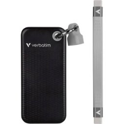 Verbatim Pocket 1 TB Disque dur externe SSD USB-C® (USB 3.2 Gen 2) noir, gris 32190