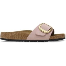 Birkenstock Sandales Madrid Big Buckle Lenb Soft Pink EU 40 Homme,Femme
