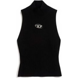 Diesel T-shirt Sans Manches M-onervax Black S Femme