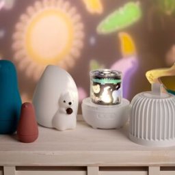 Little L Veilleuse tactile en silicone Ecureuil Peanut avec télécommande