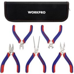 WorkPro WP201015 universel Set de mini-pinces 5 pièces