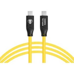 Cobra Tether Câble Usb-c Vers Usb-c Straight 5 M Yellow One Size unisex