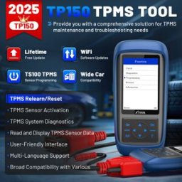 XTOOL TP150 Outil de programmation TPMS, de réapprentissage/réinitialisation/activation TPMS (315/433 MHz), programmateur de capteur de pression des pneus, exclusivement pour XTOOL TS100 et outil de diagnostique