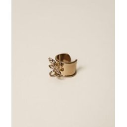 Twinset Bague avec fleur et strass