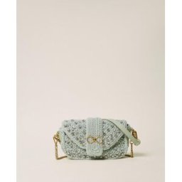 Twinset Sac à bandoulière en crochet avec strass