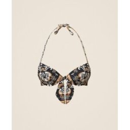 Twinset Haut de maillot de bain push-up avec imprimé et strass