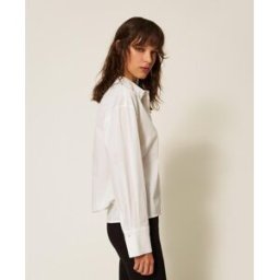 Actitude by Twinset Chemise en popeline avec strass