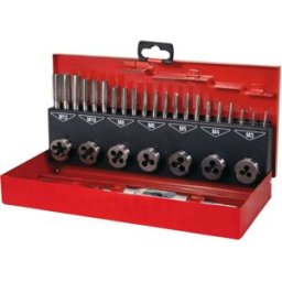 RUKO 245010 Set de tarauds pour machine 31 pièces métrique M3, M4, M5, M6, M8, M10, M12 coupe à droite HSS 1 set