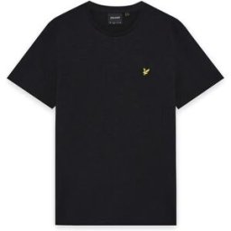 Lyle & Scott T-shirt à Manches Courtes Fine Slub Jet Black M Homme