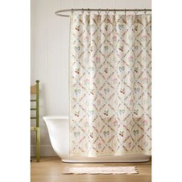 La Collection de Rideaux de Douche en Coton Imprimé Slub taille: 72" x 72" chez Anthropologie