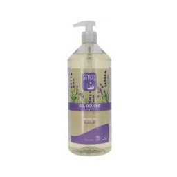 Simply Bio Gel Douche Lavande Bio 1 Litre - Flacon-Pompe 1 L