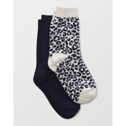 MONOPRIX Paire de chaussettes avec motifs léopard contenant de la laine et du cachemire Unique