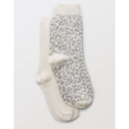 MONOPRIX Paire de chaussettes avec motifs léopard contenant de la laine et du cachemire Unique