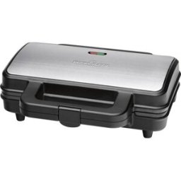 Profi Cook PC-ST 1092 Machine à croque-monsieur noir, argent