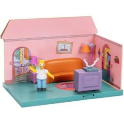 Jakks La maison des Simpsons - Diorama Salon avec figurine Homer