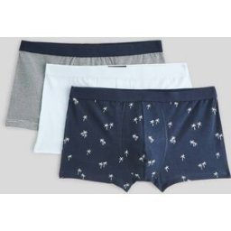 MONOPRIX Lot de 3 boxers à imprimé en coton BIO GOTS XL