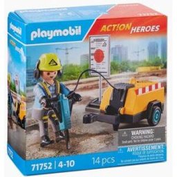 Playmobil 71752 - Ouvrier avec marteau-piqueur