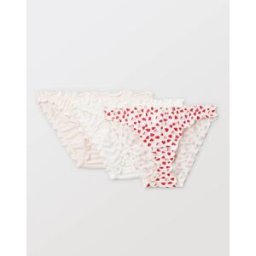 MONOPRIX Lot de 3 culottes froufrou JULIE en coton BIO L