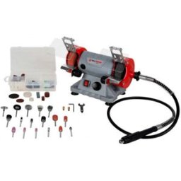 Holzmann Mini touret double avec set 110 pieces (75x10mm/120W) DSM75SET_230V