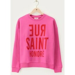 Sweat rose à imprimé "Rue saint honoré" rouge My Jewellery Rose XS femme